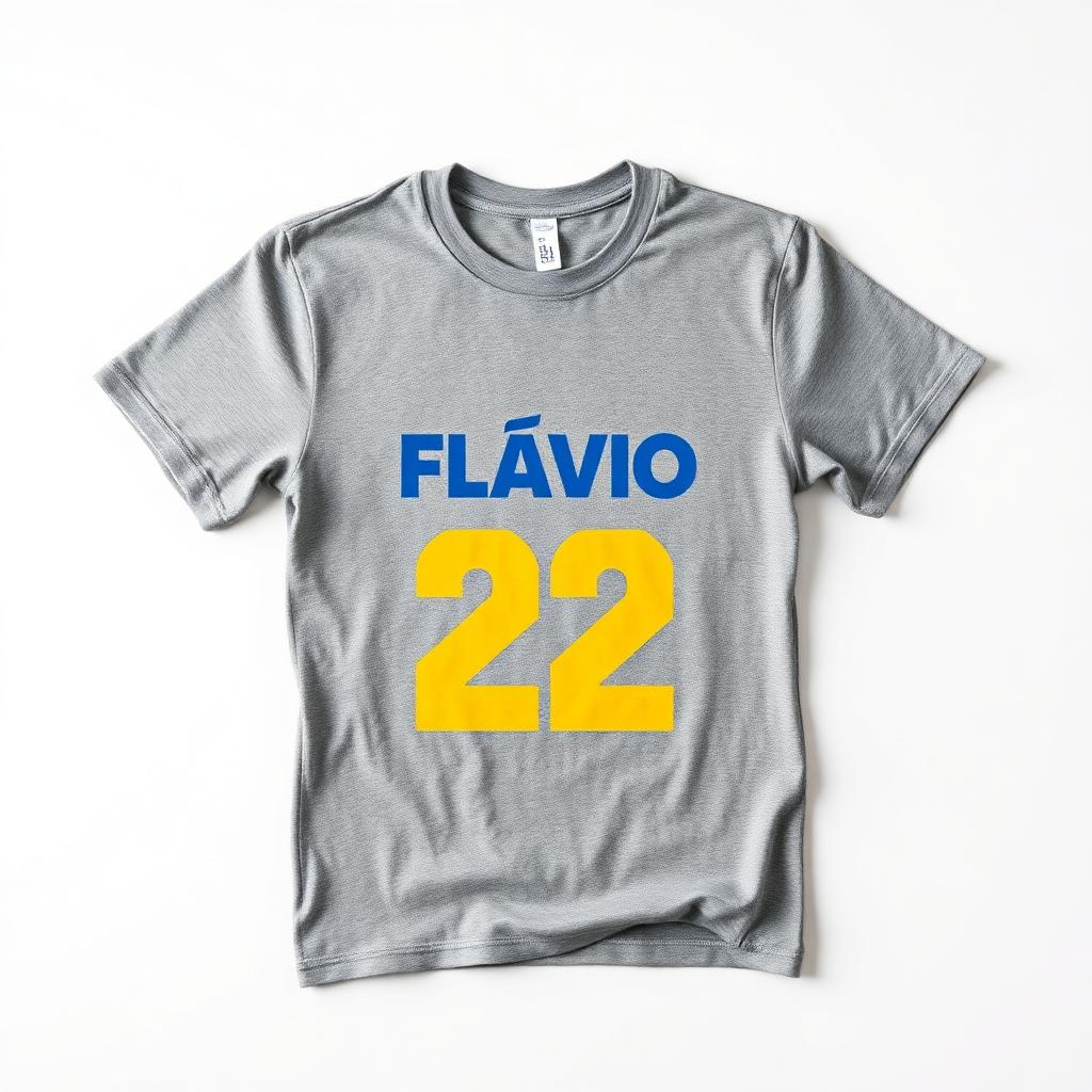 Camiseta Flávio Bolsonaro 26 Cinza mescla