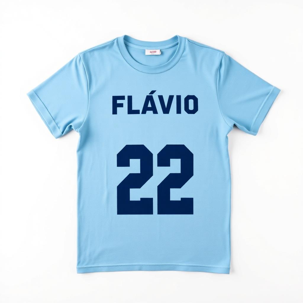 Camiseta Flávio Bolsonaro 26 Azul claro