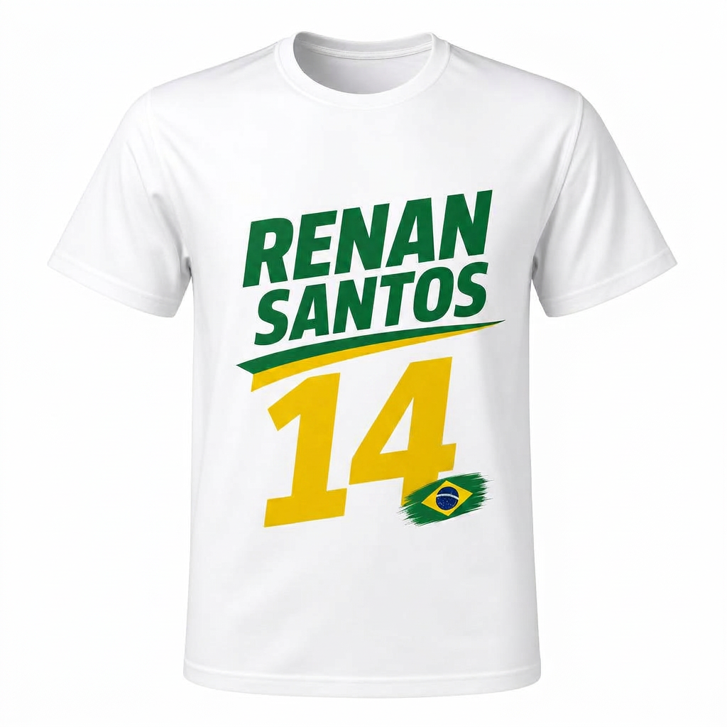 Camiseta Renan Santos 26 Branca